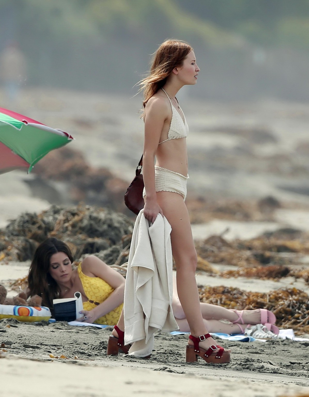 Ashley Greene and Emily Browning showing off their hot bikini bodies while filmi #75202590