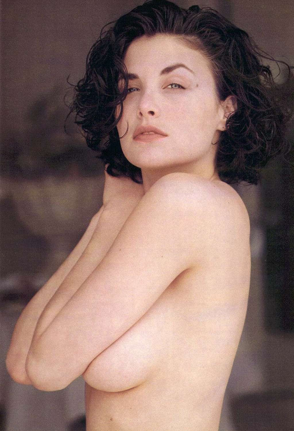 Sherilyn Fenn exposing her huge boobs and fucking hard with guy in movie #75326579