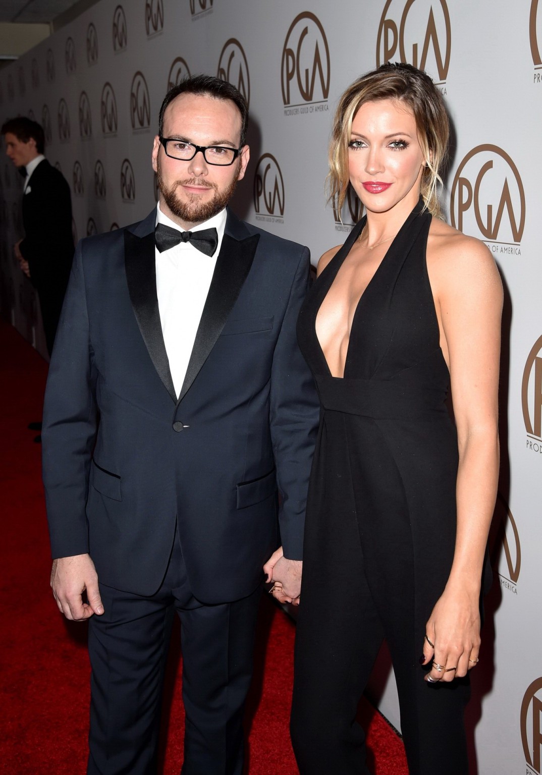 Katie Cassidy braless and cleavy at the 26th Annual Producers Guild Awards in LA #75174366