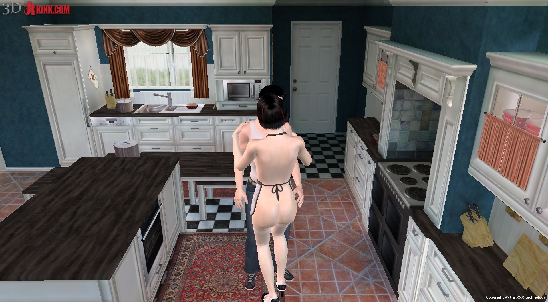 Hot BDSM sex action created in virtual fetish 3d sex game! #69569589