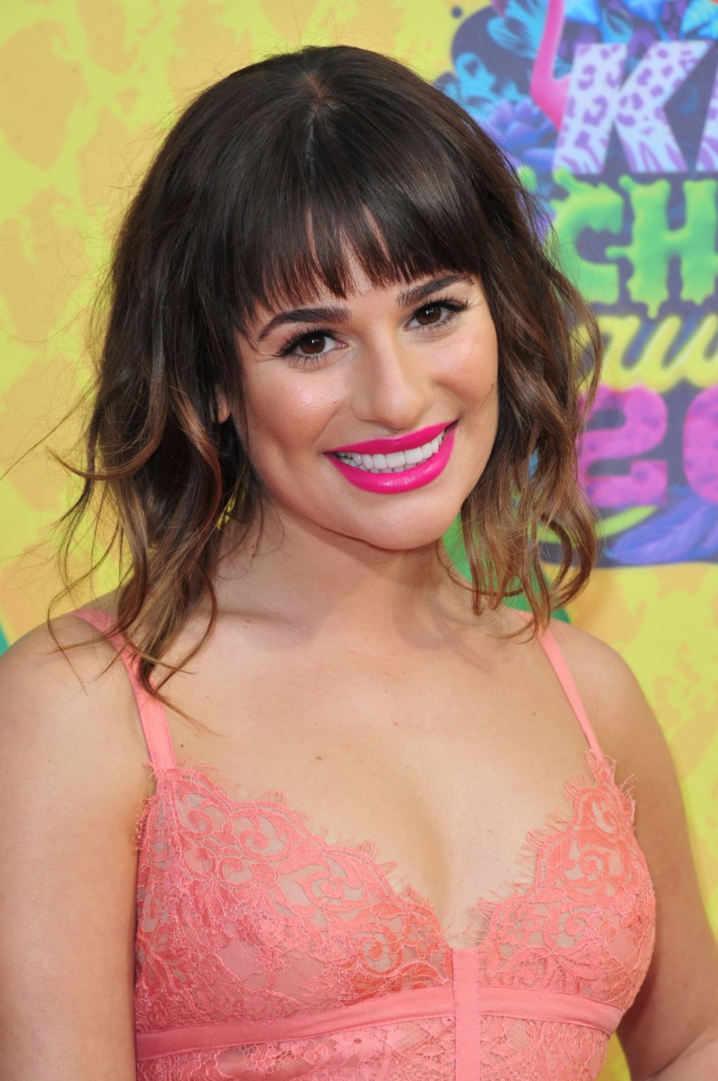 Lea michele braless in einem durchsichtigen Spitzen-Minikleid
 #75200586