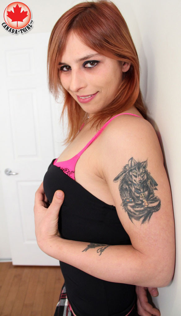 She's never done anything adult before, and this was a Canada TGirl test shoot t #77381743