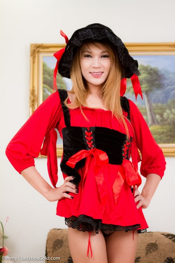 Ladyboy Babe Pimmy In A Pirate Costume Toying Her Ass #77891187