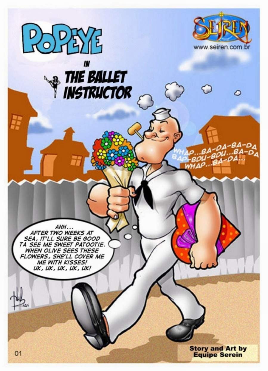 Fumetti anime di popeye nell'istruttore di danza classica
 #69499257