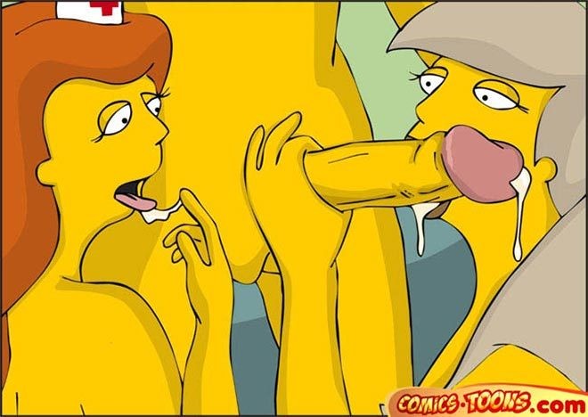 Flanders se agacha y recibe una corrida facial caliente
 #69676162