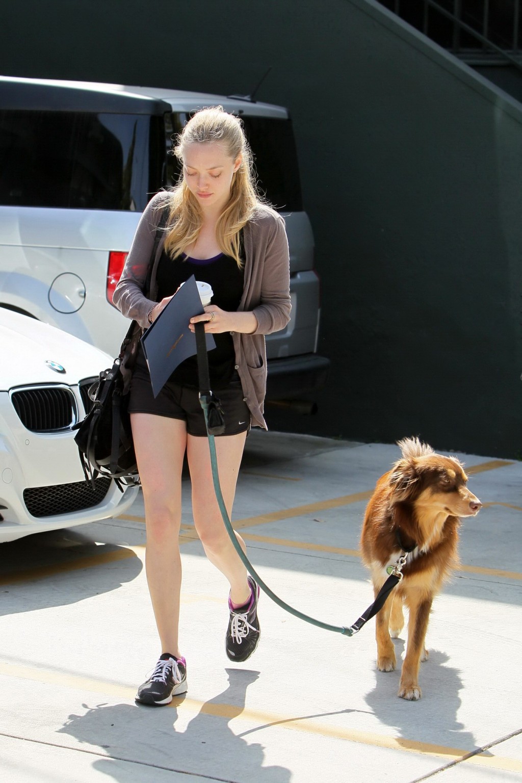 Amanda Seyfried shows her ass in shorts leaving the gym in Hollywood #75312649