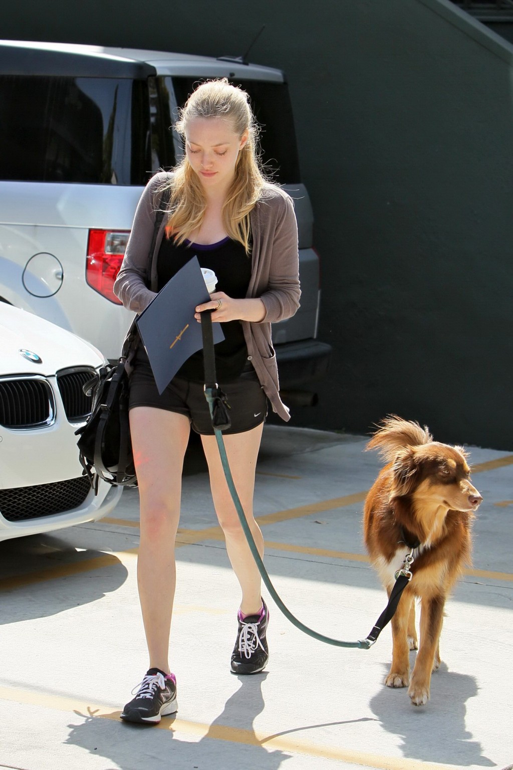 Amanda Seyfried shows her ass in shorts leaving the gym in Hollywood #75312657