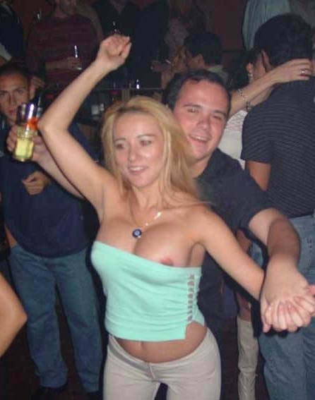 Beautiful wild party sluts drunk and getting trashed in the club #76396909