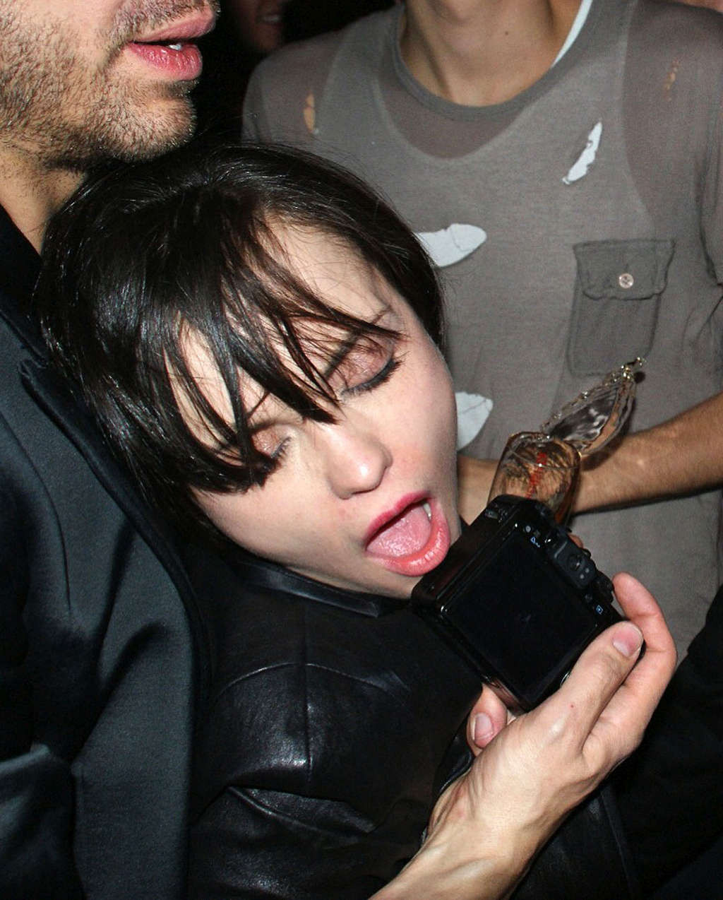 Christina Ricci is very drunk on some party paparazzo photos #75356357