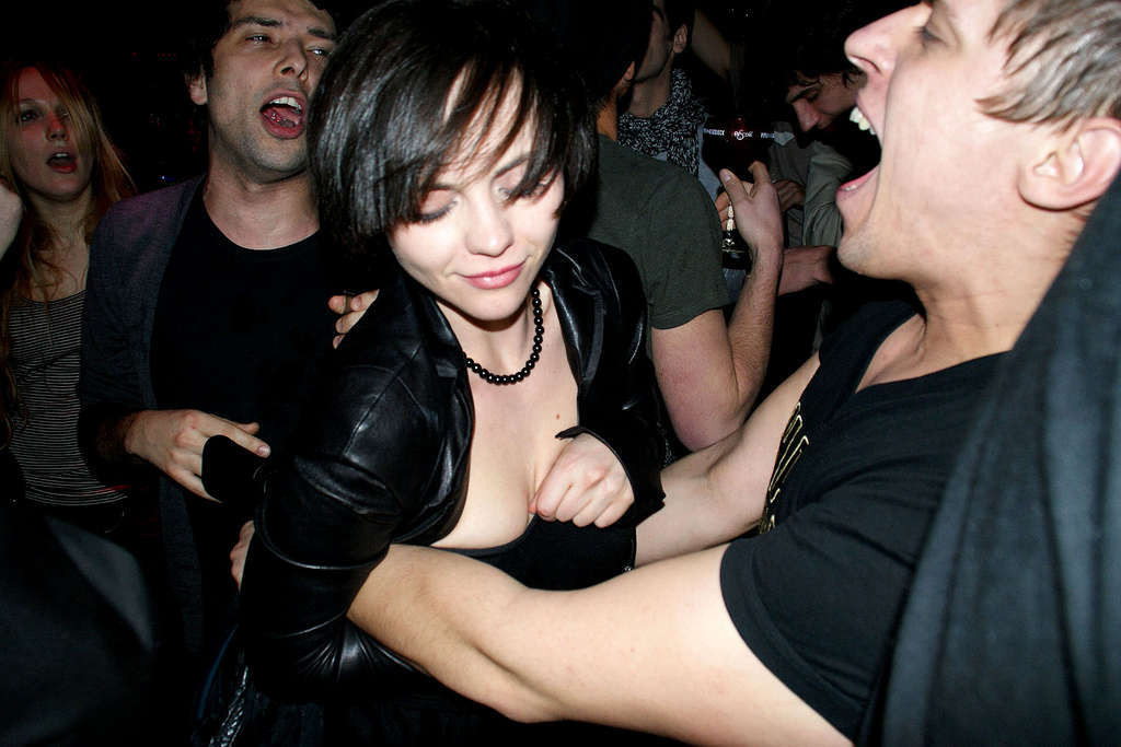 Christina Ricci is very drunk on some party paparazzo photos #75356373