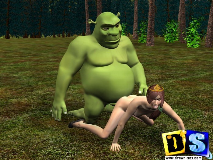 Shrek bangs princess - Rough sex with Snow White #69541473