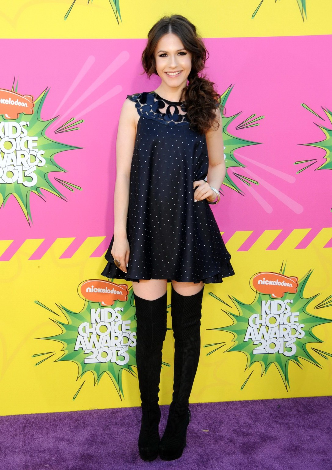Erin Sanders wearing a mini dress  fuckme boots at Nickelodeon's 26th Annual KCA #75237036