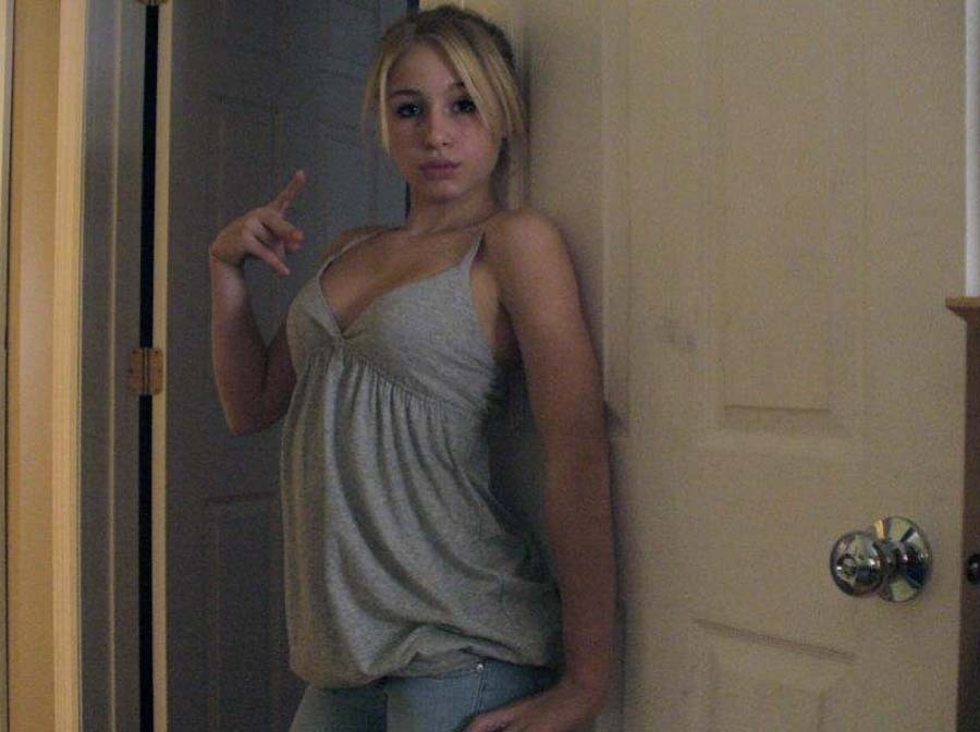 Collection of a cute amateur blondie's selfpics #71500785
