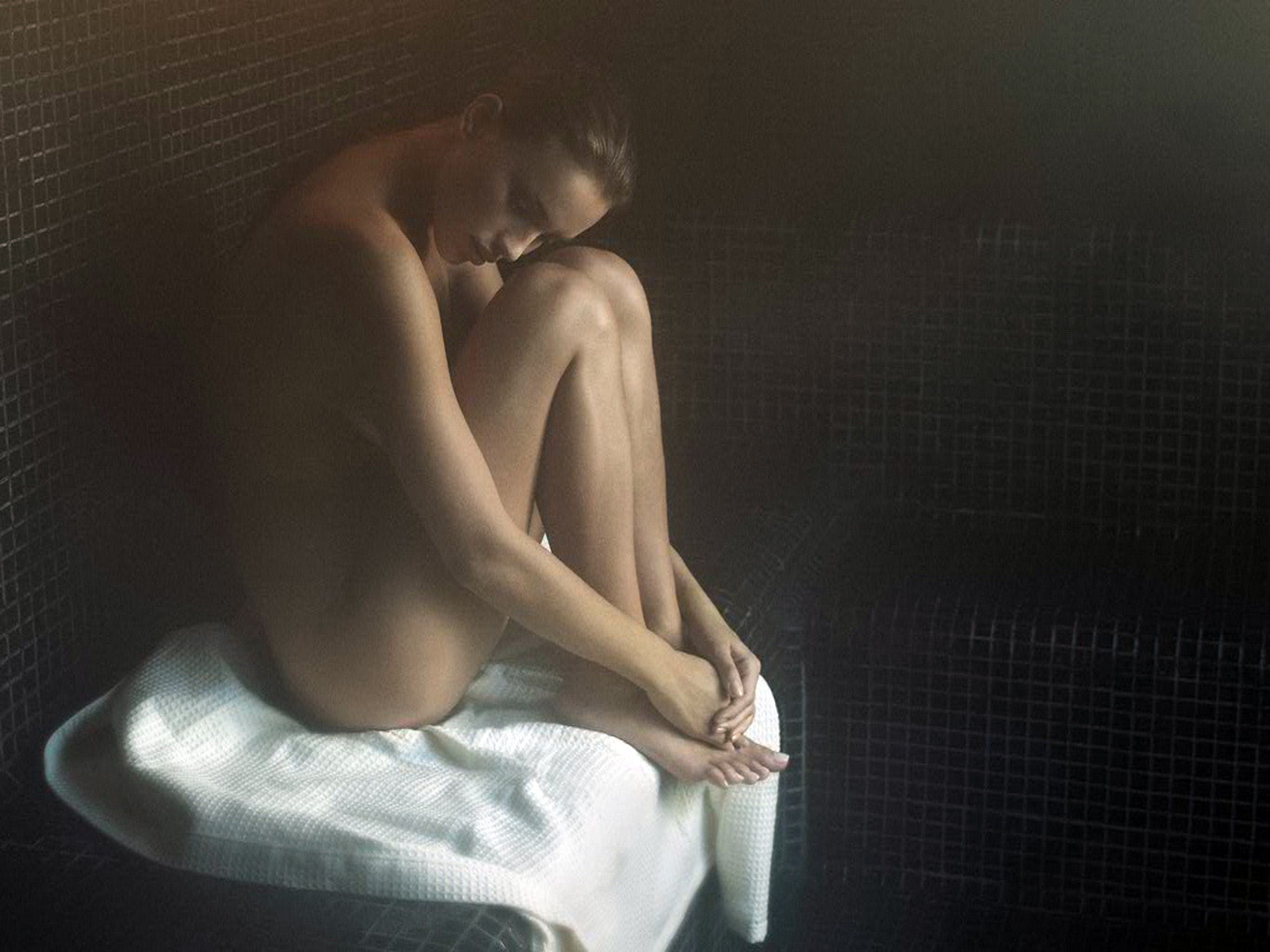 Irina Shayk nude but hiding for Germaine de Cappuccini Xperience photoshoot #75326520