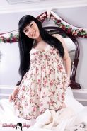 Bailey Jay Strips Out Of Her Floral Dress And Shows Off