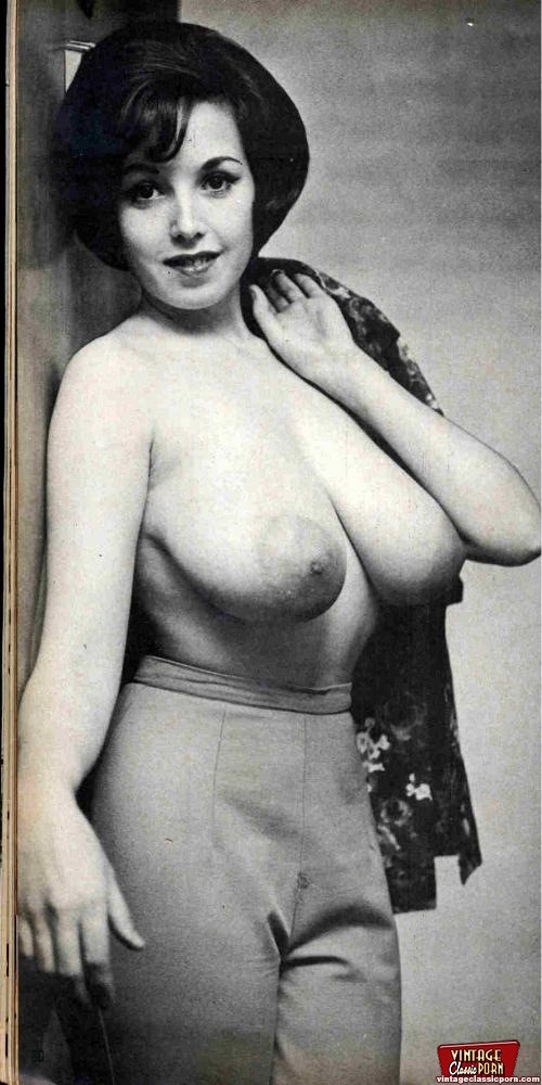 Several fifities ladies showing their big natural breasts #67786331