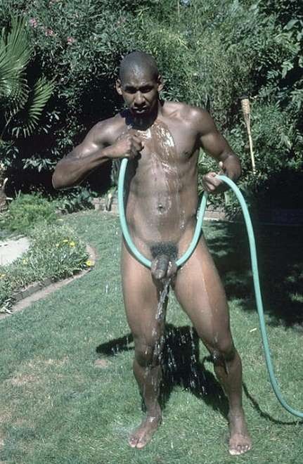 A black muscle gardener stripping and showing and jerking off #76975671
