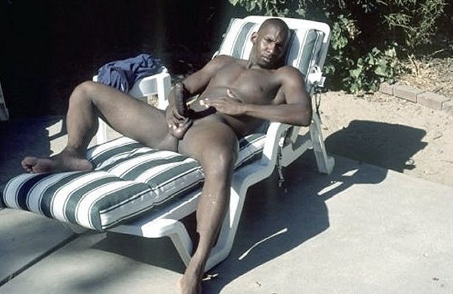 A black muscle gardener stripping and showing and jerking off #76975703