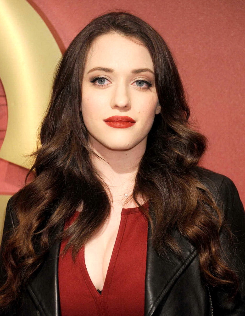 Kat Dennings showing huge cleavage at the QVC 5th Annual Red Carpet Style Event  #75203327