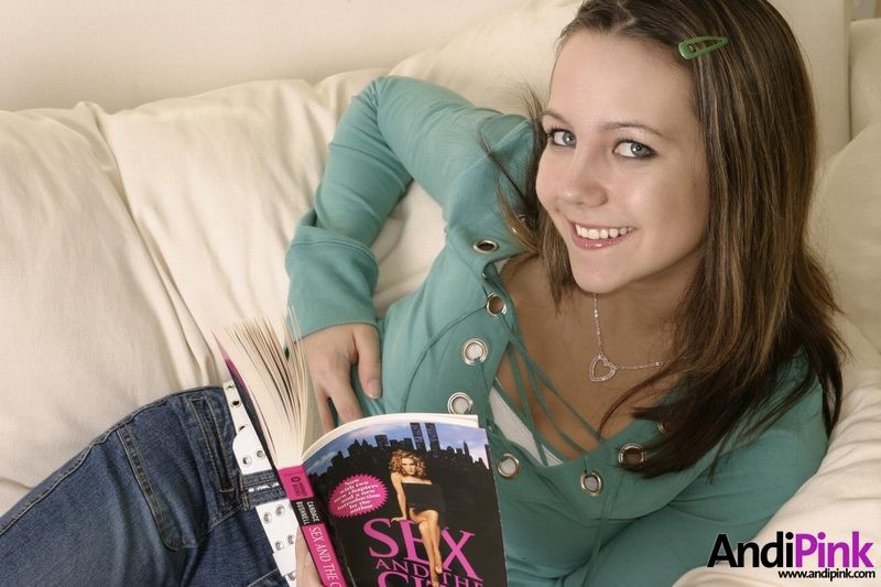 Lovely teen amateur model andi pink reading
 #70508103