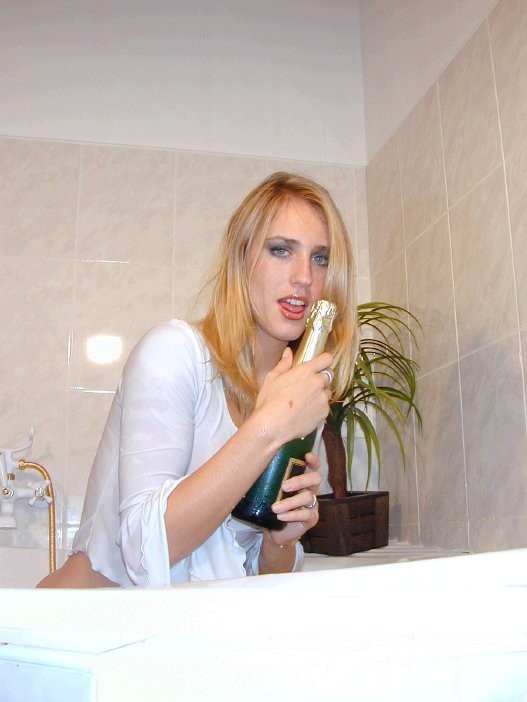 Blonde Mariah in Bathroom #67245312