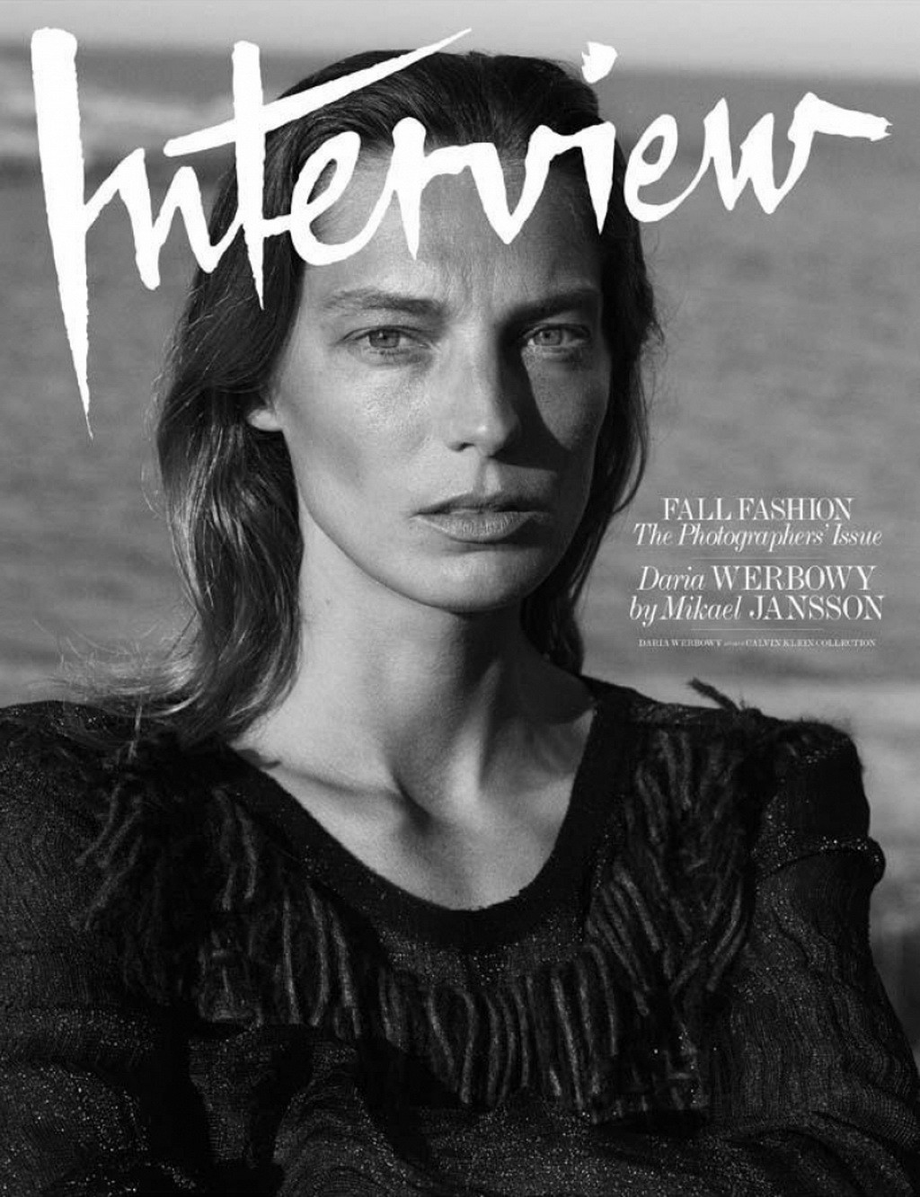 Daria werbowy en noir et blanc, nue, photographiée par mikael jansson pour interview magaz
 #75184429