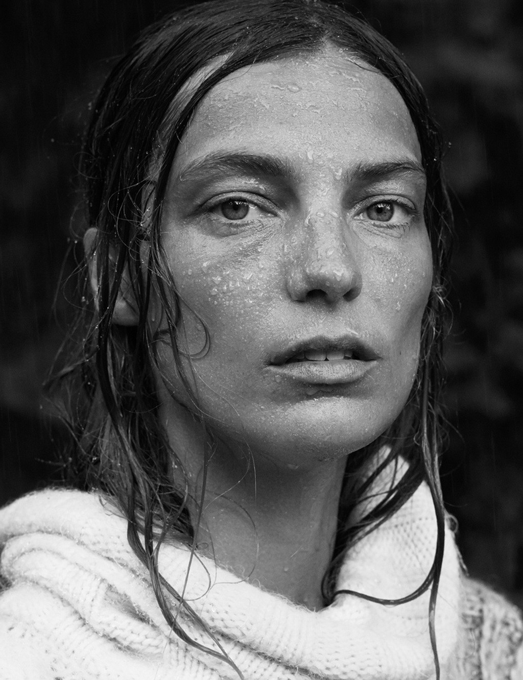 Daria Werbowy black  white nude photoshoot by Mikael Jansson for Interview Magaz #75184453