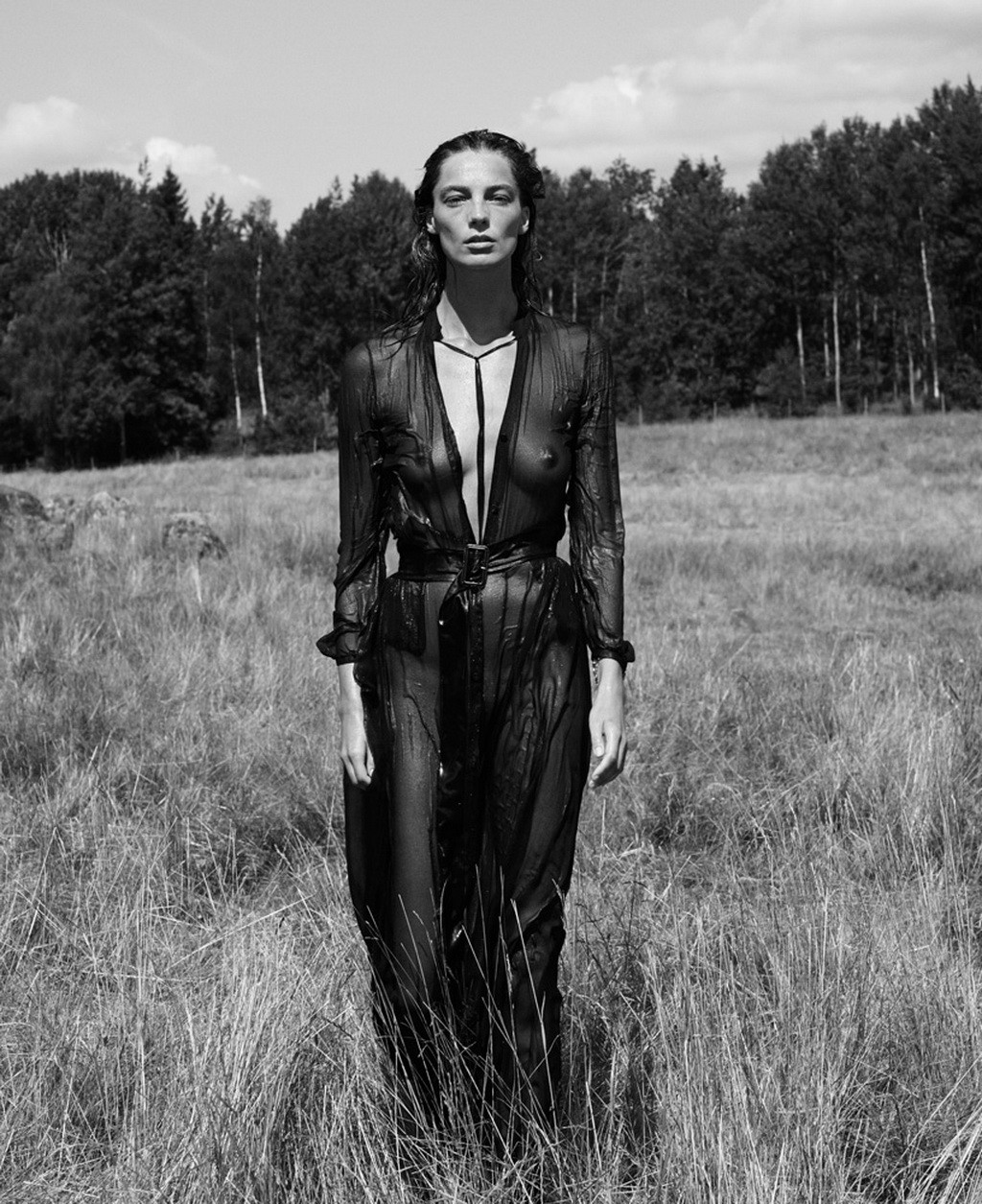 Daria Werbowy schwarz-weißes Nackt-Fotoshooting von Mikael Jansson für das Interview-Magazin
 #75184457