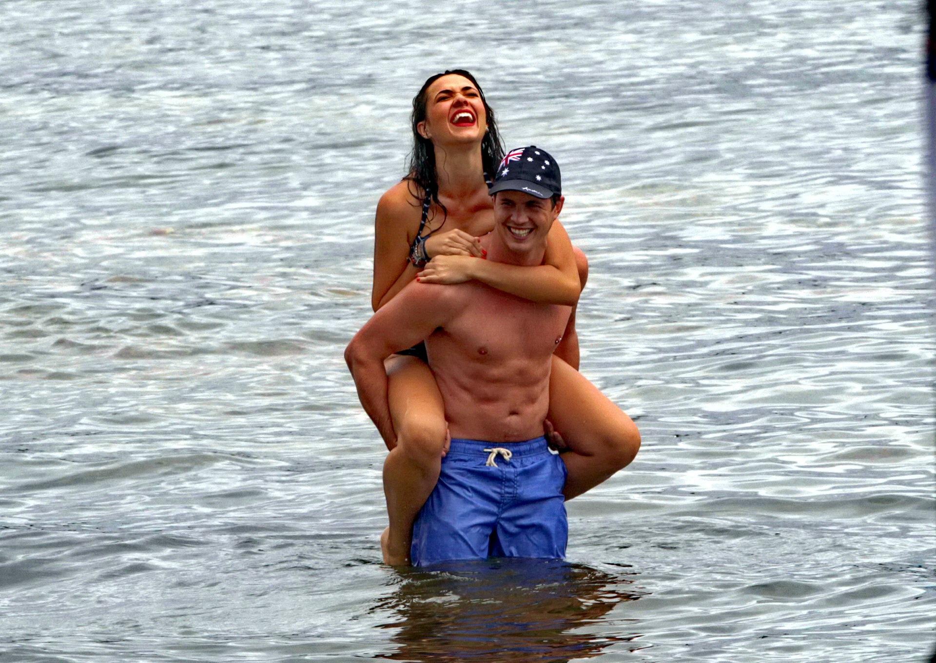 Demi Harman wearing two sexy bikini sets on a beach in Sydney #75203503