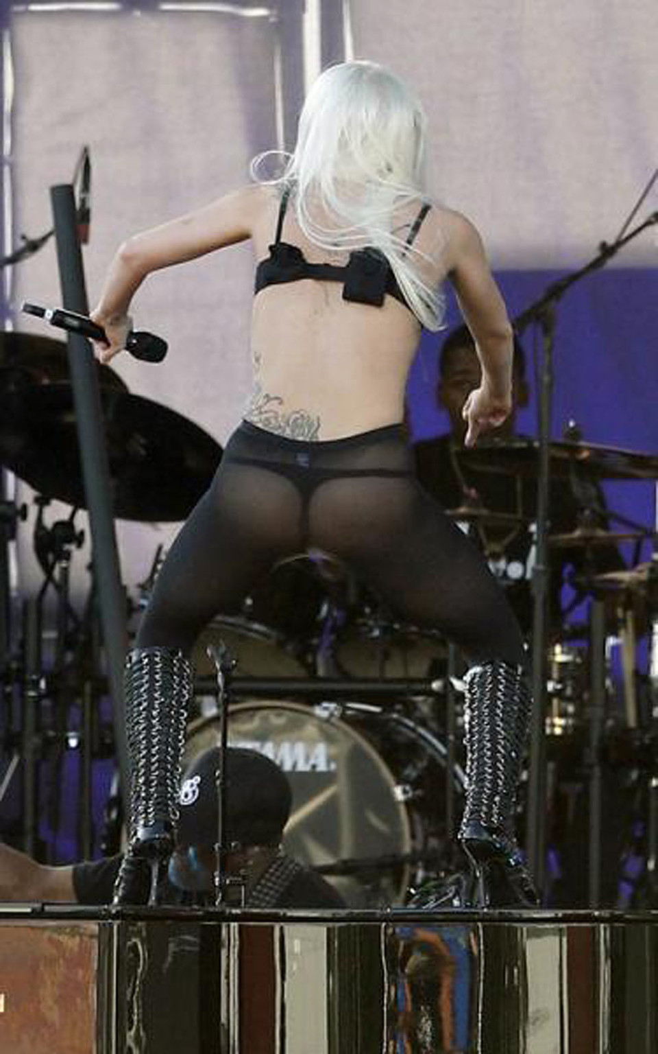 Lady Gaga showing magnificent ass in thongs #70300911