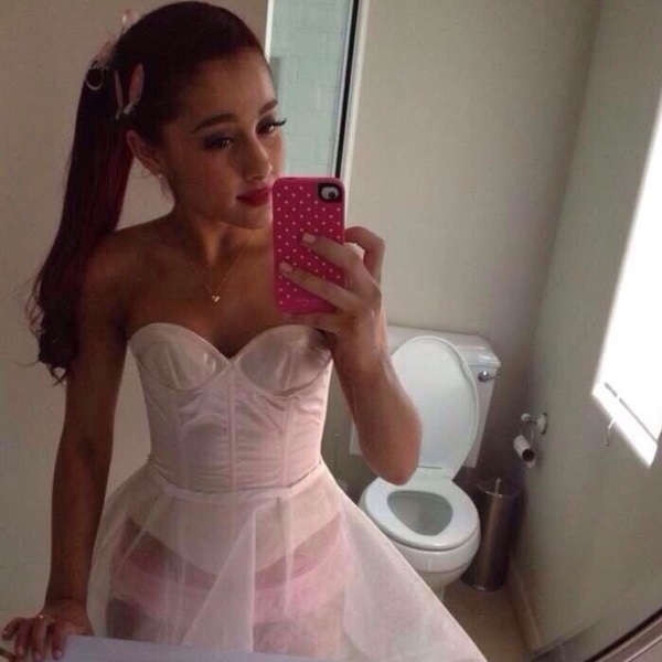 Ariana Grande shows nude ass and sexy upskirt panties #75148004