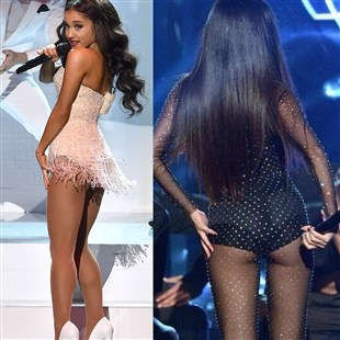 Ariana Grande shows nude ass and sexy upskirt panties #75148011