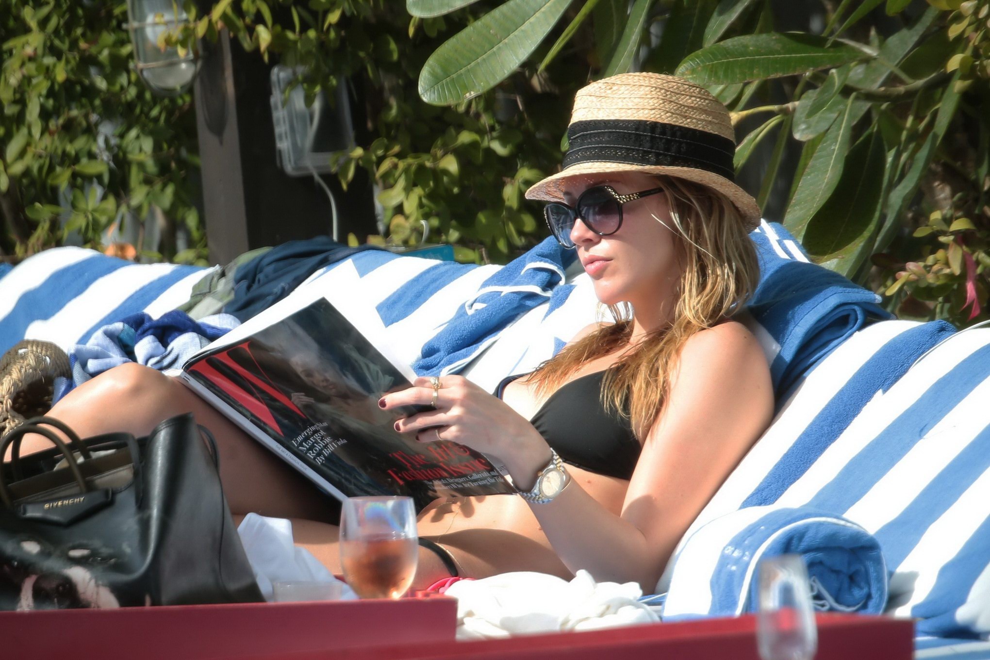 Katie Cassidy wearing a sexy black bikini in Miami #75177465