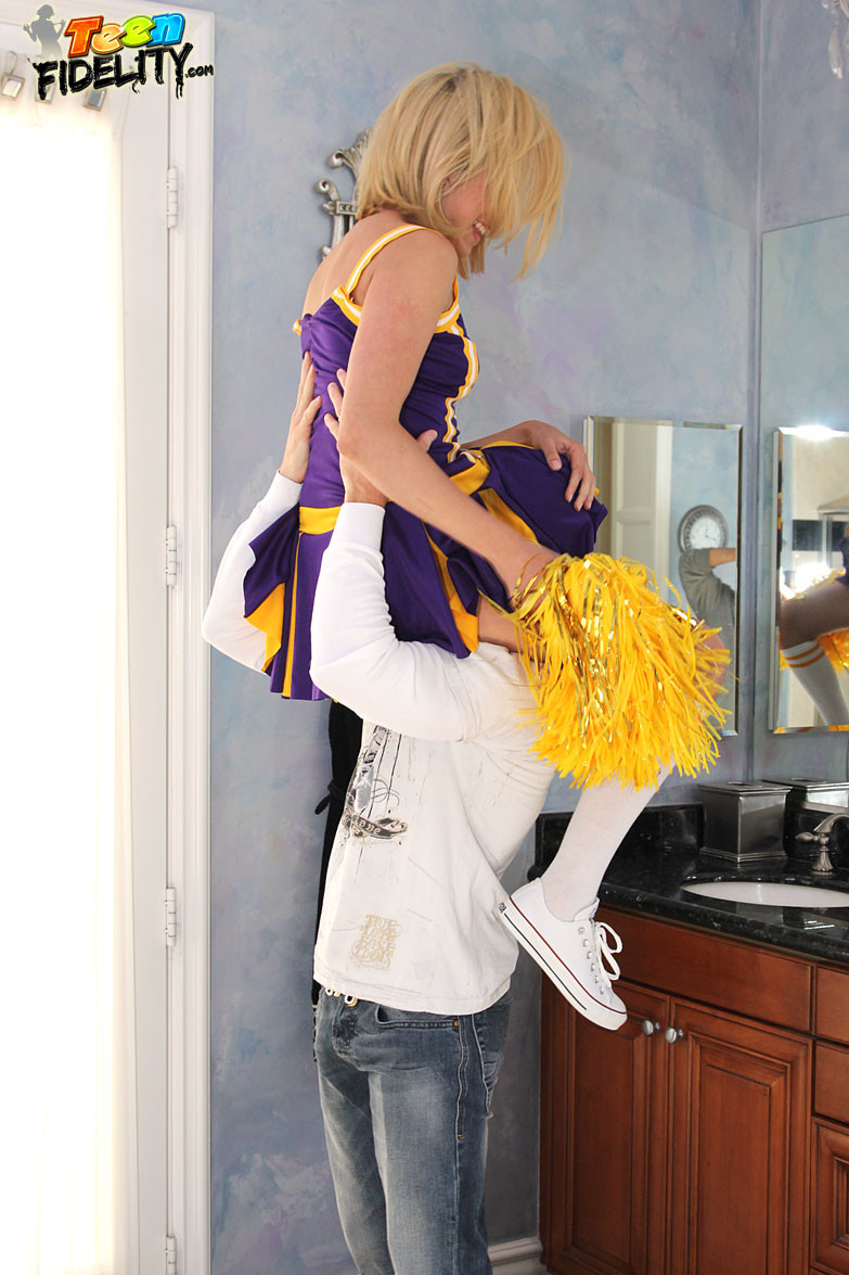 Lia Lor getting Fucked while in her Cheerleader Uniform #71648625