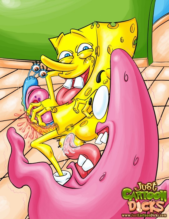 Gay Simpsons on smut  - SpongeBob fucks Patrick #69523153