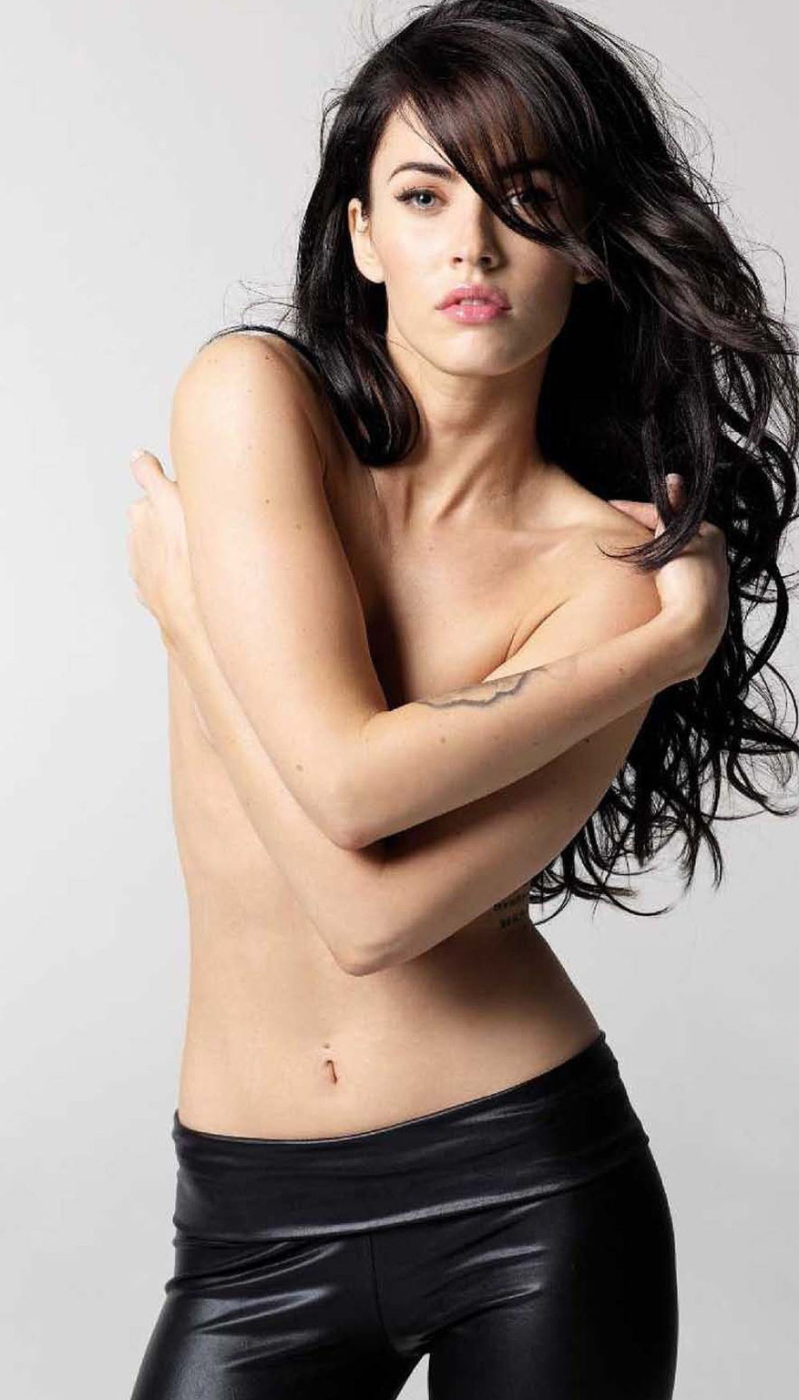 Megan Fox famous tits in black bikini #75291596