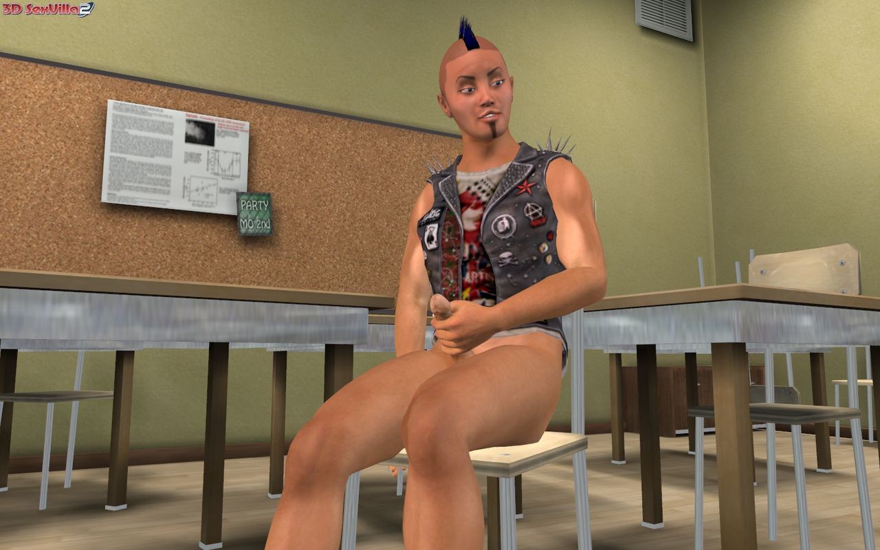 Animated delinquents masturbating in detention #69330695