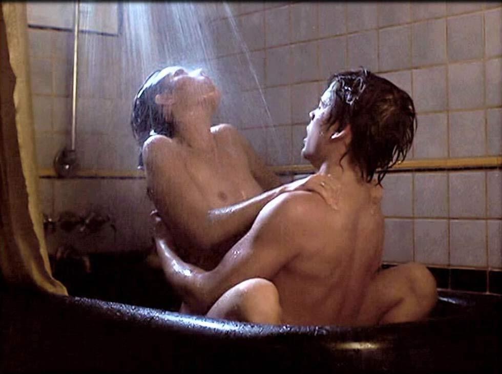 Demi Moore showing her tits and gets fucked hard in bathroom #75431282