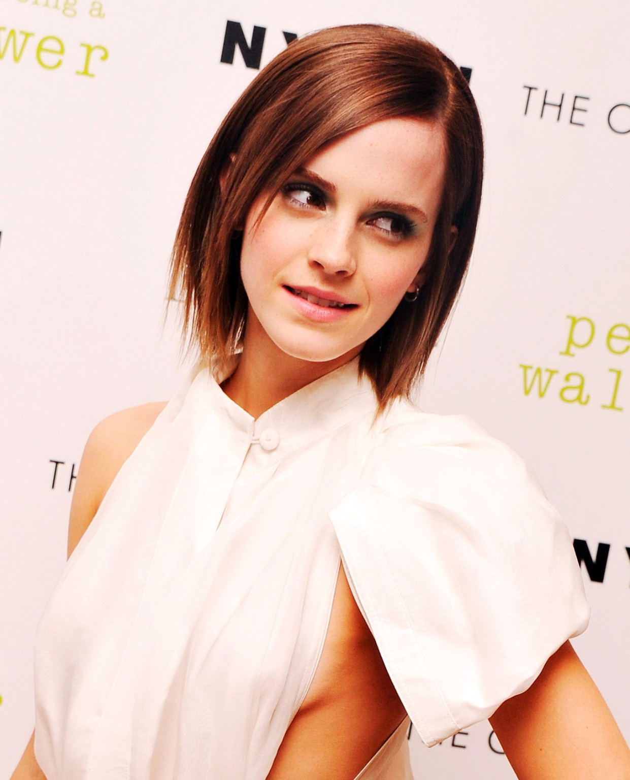 Emma Watson Leggy  Braless Showing Side Boob At 'The Perks Of Being A Wallflower