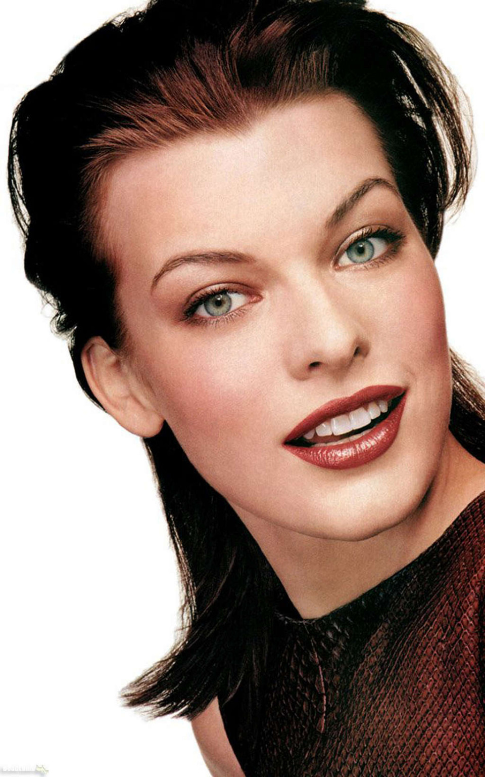 Milla Jovovich showing her nice small tits and hairy pussy #75356691