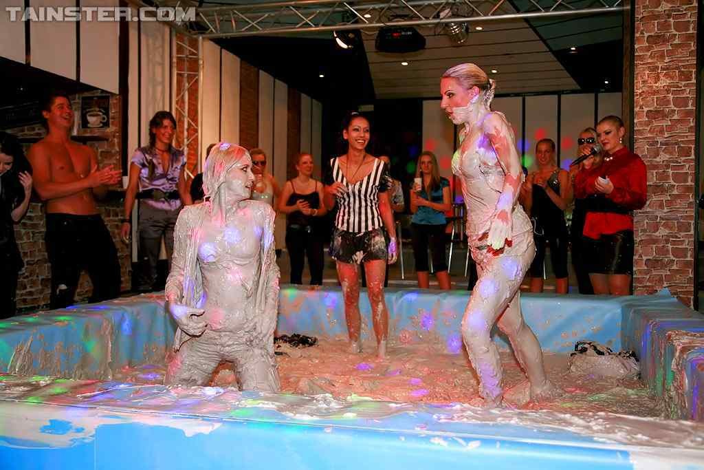 Hot lesbians wrestling in mud #73241208