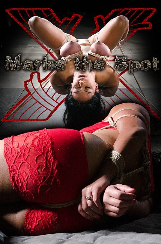 Maxine X busty in red is rope bound and toyed by maledom Jack Ha #69781053