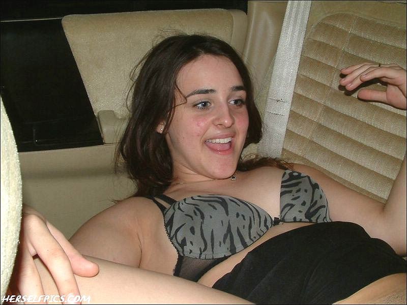 Girl fingers her friends cunt in a the backseat #78276987