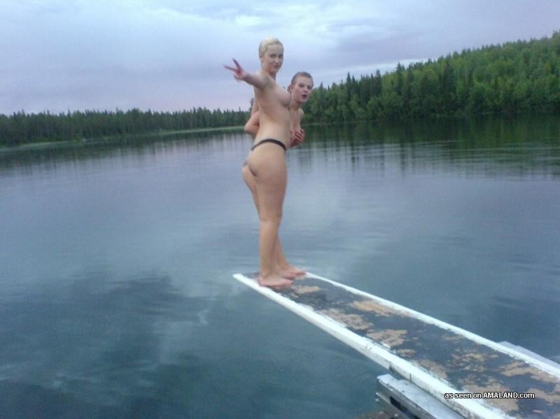 Kinky wild horny Swedish lesbian teens skinny-dipping #68248535
