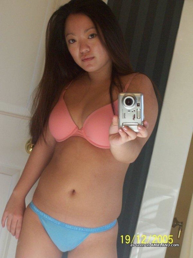 Selection of Asian girlfriends posing sexy for their pals