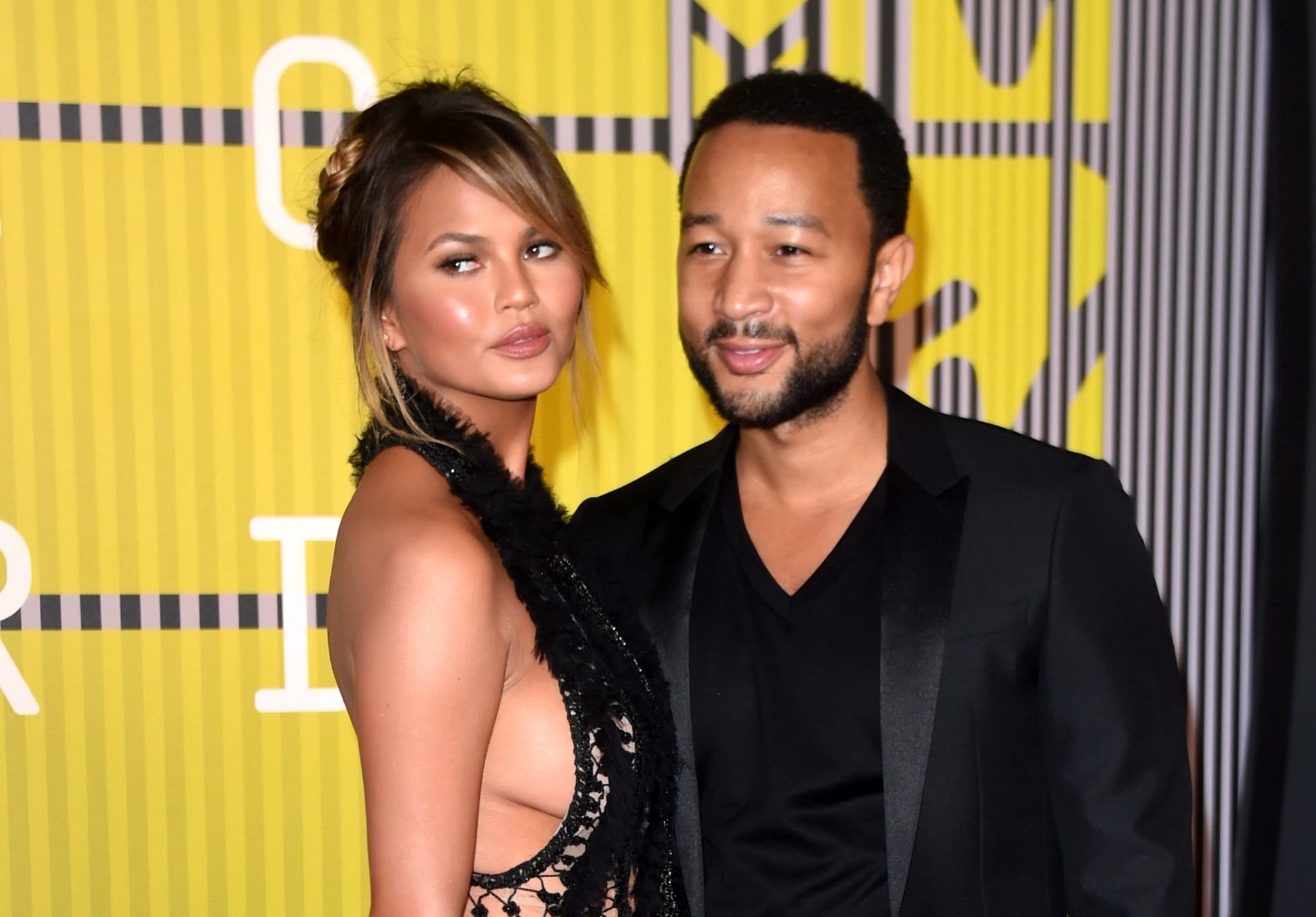 Chrissy Teigen flashing her pussy and sideboobs at the MTV Video #75153523