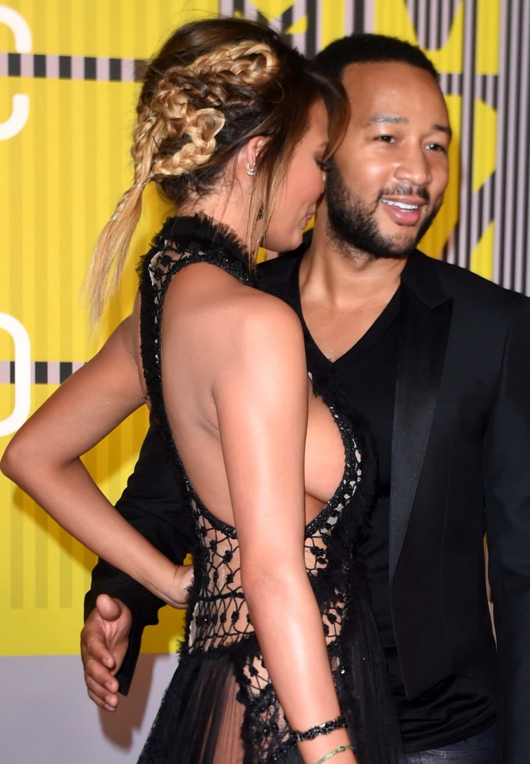 Chrissy Teigen flashing her pussy and sideboobs at the MTV Video #75153526
