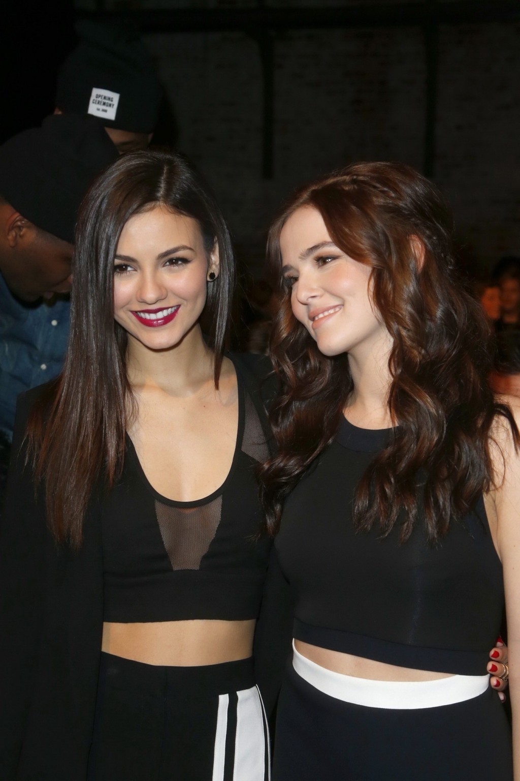 Victoria Justice braless showing cleavage at the DKNY Fashion Show in NYC #75204996