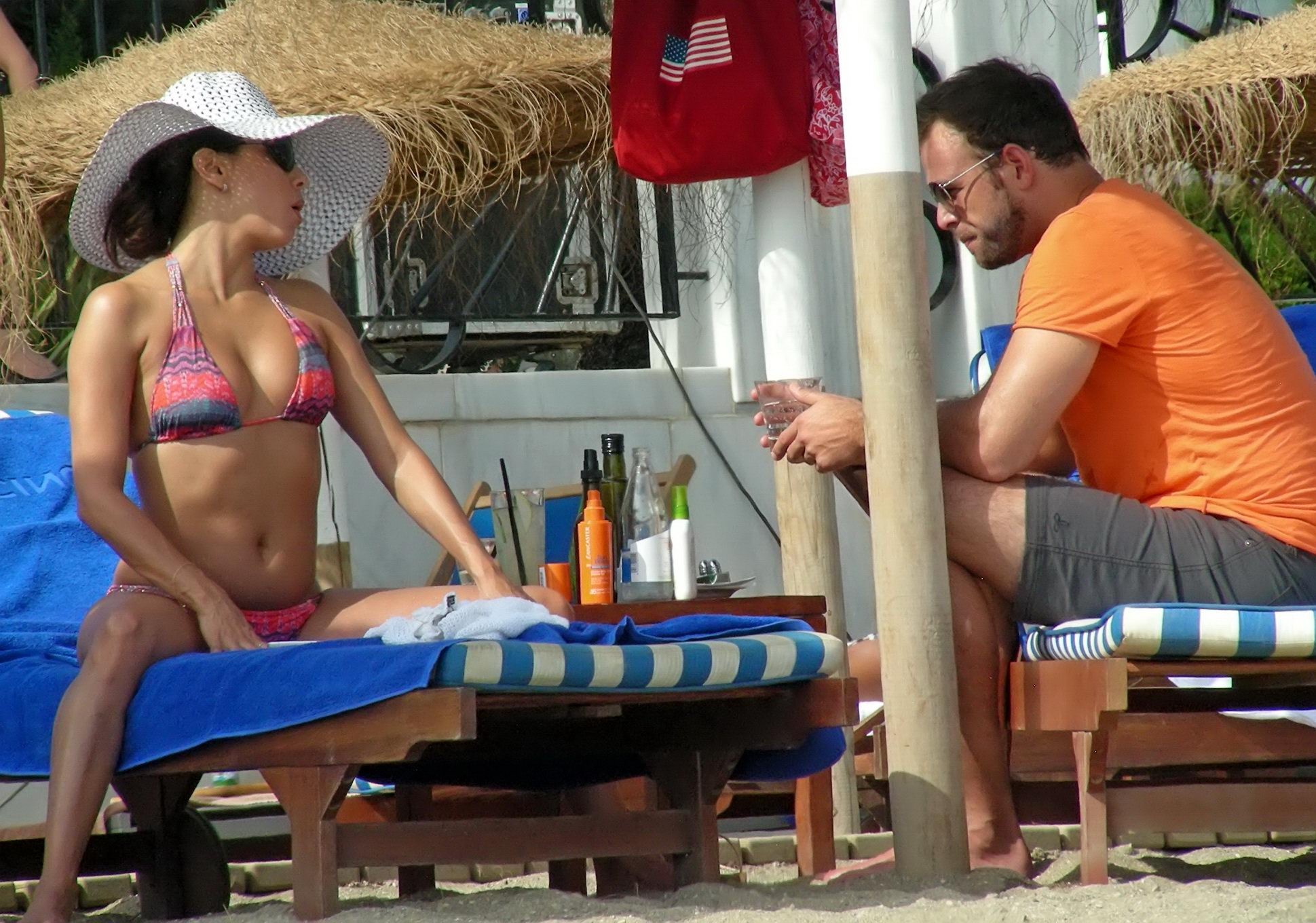 Eva Longoria tanning in bikini on a beach in Marbella #75223110