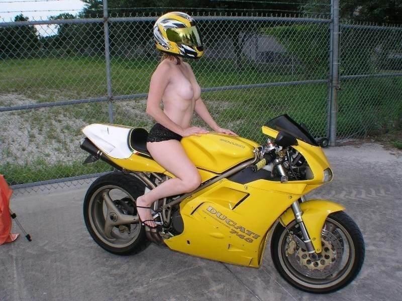amateur ladies posing on their cars and motorcycles #67371560